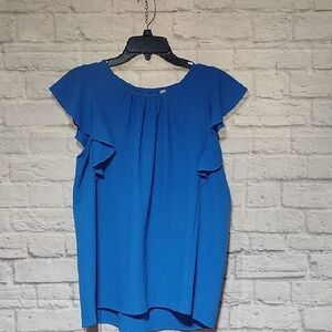 ZENANA BLUE Women's Top (L) NWOT